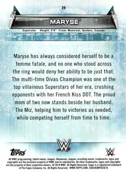 2019 Topps WWE Women's Division #24 Maryse Back