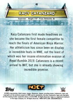 2019 Topps WWE Women's Division #40 Kacy Catanzaro Back