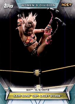 2019 Topps WWE Women's Division #74 Kairi Sane def. Lacey Evans (NXT - 6/6/2018) Front