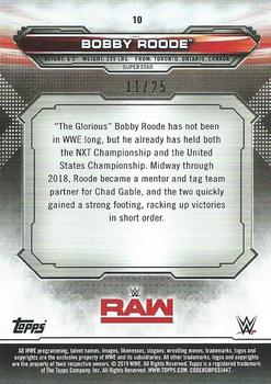 2019 Topps WWE RAW - Silver #10 Bobby Roode Back