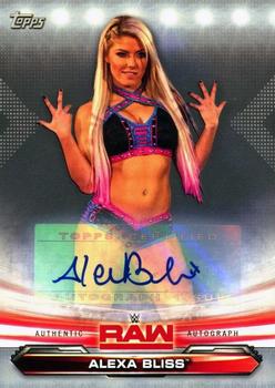 2019 Topps WWE RAW - Autographs Silver #2 Alexa Bliss Front