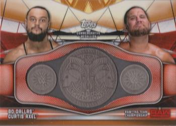 2019 Topps WWE RAW - Commemorative Raw Championship Bronze #RC-BT Curtis Axel / Bo Dallas Front