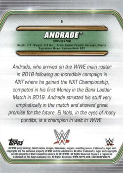 2019 Topps WWE Money in the Bank #5 Andrade Back