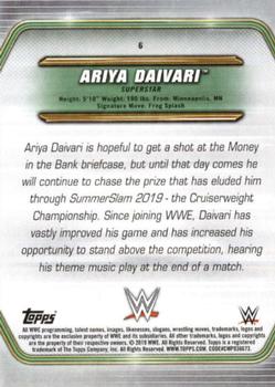 2019 Topps WWE Money in the Bank #6 Ariya Daivari Back