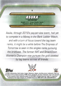 2019 Topps WWE Money in the Bank #8 Asuka Back