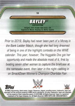 2019 Topps WWE Money in the Bank #10 Bayley Back