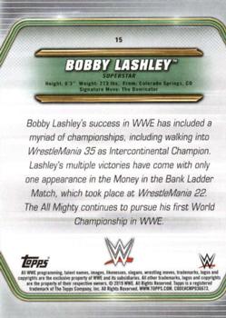 2019 Topps WWE Money in the Bank #15 Bobby Lashley Back