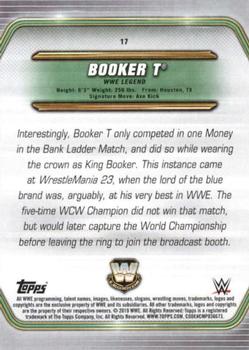 2019 Topps WWE Money in the Bank #17 Booker T Back