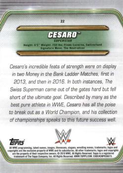 2019 Topps WWE Money in the Bank #22 Cesaro Back