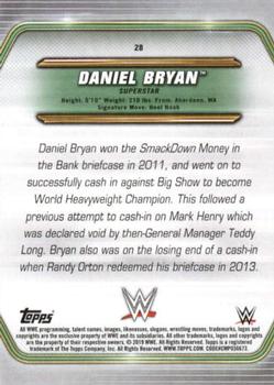 2019 Topps WWE Money in the Bank #28 Daniel Bryan Back