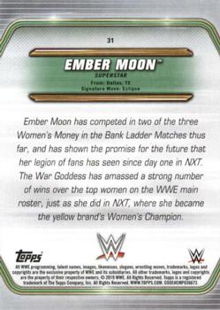 2019 Topps WWE Money in the Bank #31 Ember Moon Back