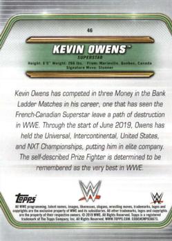 2019 Topps WWE Money in the Bank #46 Kevin Owens Back