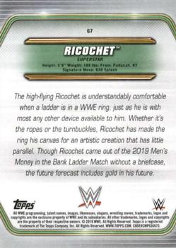 2019 Topps WWE Money in the Bank #67 Ricochet Back
