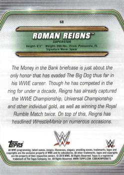 2019 Topps WWE Money in the Bank #68 Roman Reigns Back