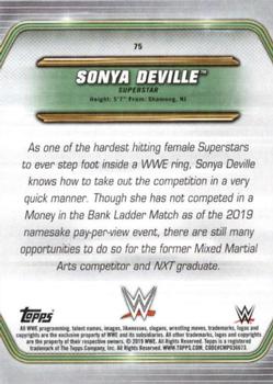 2019 Topps WWE Money in the Bank #75 Sonya Deville Back