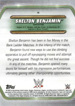 2019 Topps WWE Money in the Bank #78 Shelton Benjamin Back