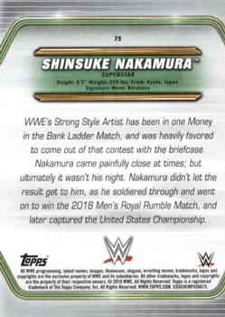 2019 Topps WWE Money in the Bank #79 Shinsuke Nakamura Back