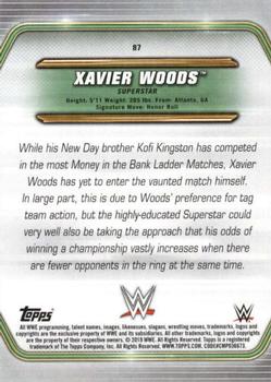 2019 Topps WWE Money in the Bank #87 Xavier Woods Back