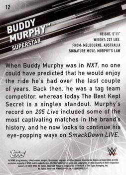 2019 Topps WWE SmackDown Live #12 Buddy Murphy Back