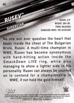 2019 Topps WWE SmackDown Live #44 Rusev Back