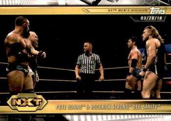 2019 Topps WWE NXT #11 Pete Dunne & Roderick Strong def. SAnitY Front