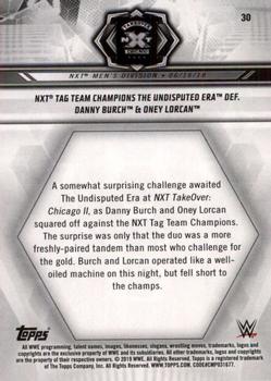 2019 Topps WWE NXT #30 NXT Tag Team Champions The Undisputed Era def. Danny Burch & Oney Lorcan Back