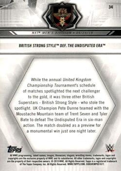 2019 Topps WWE NXT #34 British Strong Style def. The Undisputed Era Back