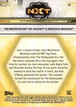 2019 Topps WWE NXT #37 The Undisputed Era def. Ricochet & Moustache Mountain Back