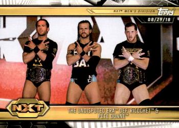 2019 Topps WWE NXT #49 The Undisputed Era def. Ricochet & Pete Dunne Front