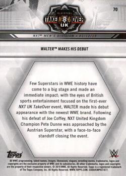 2019 Topps WWE NXT #70 WALTER Makes His Debut Back