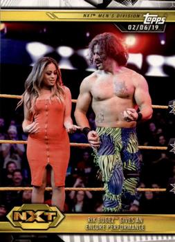 2019 Topps WWE NXT #76 Rik Bugez Gives an Encore Performance Front