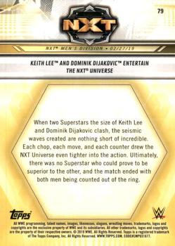 2019 Topps WWE NXT #79 Keith Lee and Dominik Dijakovic Entertain the NXT Universe Back