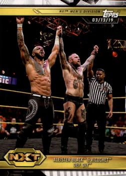 2019 Topps WWE NXT #82 Aleister Black & Ricochet def. DIY Front