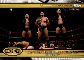 2019 Topps WWE NXT #95 WWE United Kingdom Champion WALTER def. Pete Dunne Front