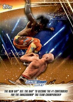 2019 Topps WWE SummerSlam - Bronze #90 The New Day def. The Bar to Become the #1 Contenders for the SmackDown Tag Team Championship Front