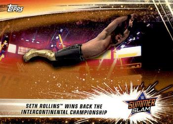 2019 Topps WWE SummerSlam - Bronze #93 Seth Rollins Wins Back the Intercontinental Championship Front
