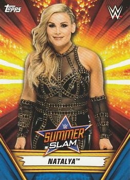 2019 Topps WWE SummerSlam - Blue #22 Natalya Front