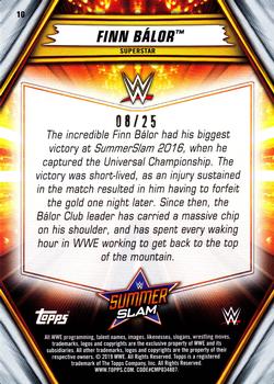 2019 Topps WWE SummerSlam - Silver #10 Finn Bálor Back