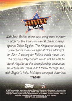 2019 Topps WWE SummerSlam - Silver #78 Drew McIntyre def. Seth Rollins Back