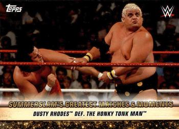 2019 Topps WWE SummerSlam - SummerSlam's Greatest Matches & Moments #GM-3 Dusty Rhodes def. The Honky Tonk Man Front