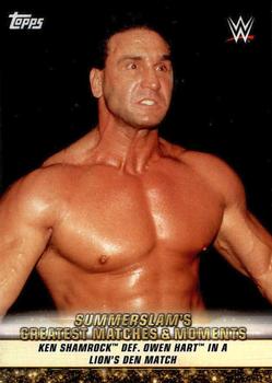 2019 Topps WWE SummerSlam - SummerSlam's Greatest Matches & Moments #GM-16 Ken Shamrock Is Victorious in a Lion's Den Match Front