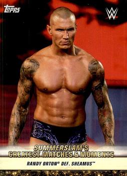2019 Topps WWE SummerSlam - SummerSlam's Greatest Matches & Moments #GM-30 Randy Orton def. Sheamus Front
