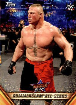 2019 Topps WWE SummerSlam - SummerSlam All-Stars #MSS-2 Brock Lesnar def. Triple H Front