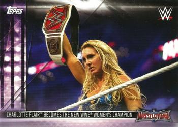 2019 Topps WWE SummerSlam - Women's Evolution #DR-22 Charlotte Flair Becomes the New Women's Champion Front