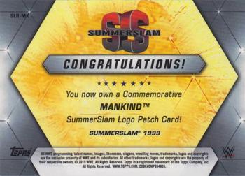 2019 Topps WWE SummerSlam - SummerSlam Manufactured Logo Relics #SLR-MK Mankind Back