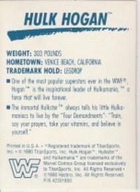 1990 WWF Hasbro Flip Cards #NNO Hulk Hogan Back