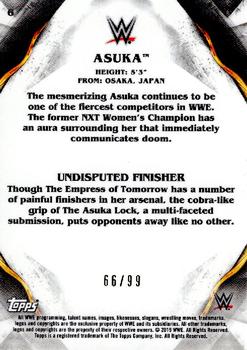 2019 Topps WWE Undisputed - Orange #6 Asuka Back