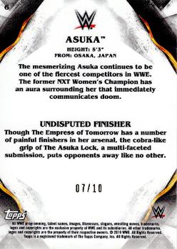 2019 Topps WWE Undisputed - Gold #6 Asuka Back