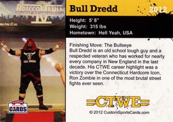 2012 CTWE #NNO Bull Dredd Back