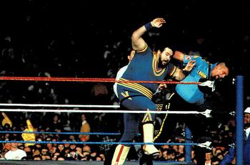 1999 Comic Images WWF Wrestlemania Live Photocards #9 Big Boss Man vs. Akeem Front